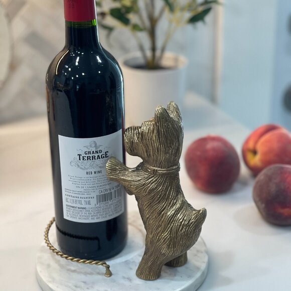 -SOLD- Scottie Wine Holder – Gilded Pup & Herb Buddy 🐾🌿 - Picture 8 of 16